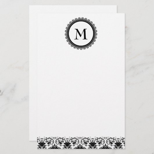  Monogram briefpapier (Voorkant / Achterkant)