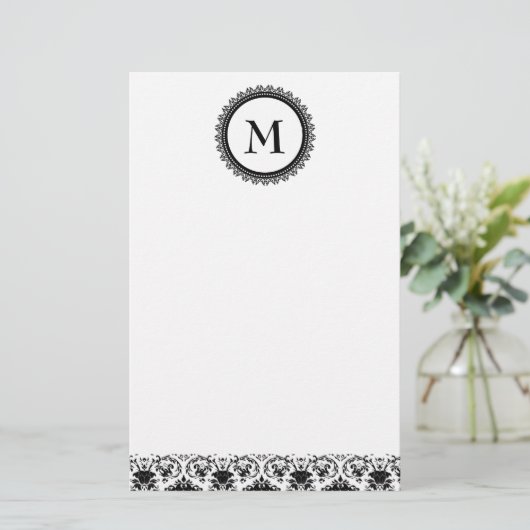  Monogram briefpapier (Staand voorkant)