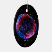 Monogram Brighest Supernova Ever afbeelding Keramisch Ornament (Rechts)