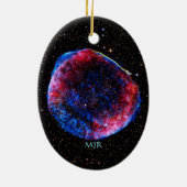 Monogram Brighest Supernova Ever afbeelding Keramisch Ornament (Achterkant)