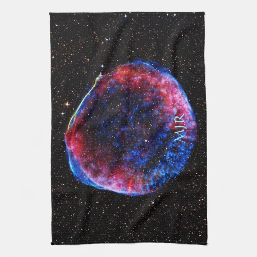 Monogram Brighest Supernova Ever afbeelding Theedoek (Verticaal)