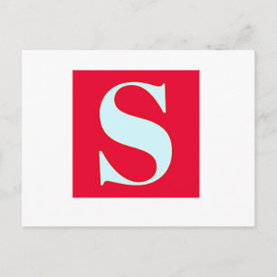 Monogram Bright en Elegant Alphabet Briefkaart