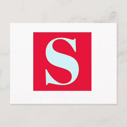 Monogram Bright en Elegant Alphabet Briefkaart (Voorkant)