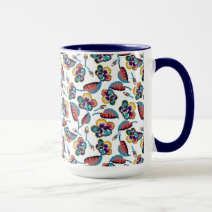 Monogram Bright Hibiscus Pattern Mok