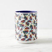 Monogram | Bright Hibiscus Pattern Mok (Midden)