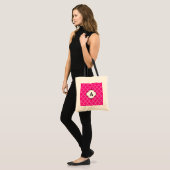 Monogram Bright Roze Canvas tas (Voorkant (model))