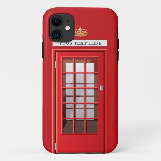  monogram Britse rode telefoondoos Case-Mate iPhone Case (Achterkant)