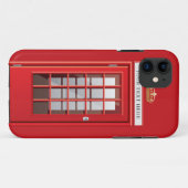  monogram Britse rode telefoondoos Case-Mate iPhone Case (Achterkant (horizontaal))