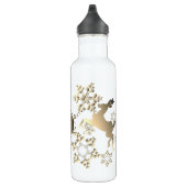 Monogram Bronze-achtige danserende rendierschilfer Waterfles (Rechts)