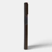 Monogram Bronze Bruin geborsteld metaal Case-Mate iPhone Case (Achterkant / Rechts)