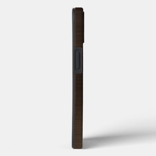 Monogram Bronze Bruin geborsteld metaal Case-Mate iPhone Case (Achterkant / Rechts)