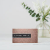 Monogram Bronzen Lederen look Visitekaartje (Staand voorkant)