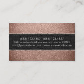 Monogram Bronzen Lederen look Visitekaartje (Achterkant)