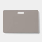 Monogram Brown Elegant Professional Badge (Achterkant)