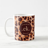 Monogram Brown Leopard Koffiemok (Links)