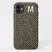 Monogram Brown Tweed iPhone 5 Hoesje (Achterkant)