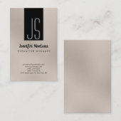 Monogram Browny Beige Black Manager Visitekaartje (Voorkant / Achterkant)