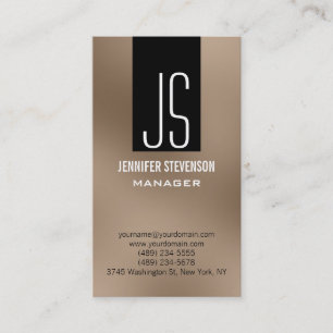 Monogram Browny Beige Black Manager Visitekaartje