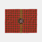 Monogram Bruce Tartan Fleece Deken (Voorkant (Horizontaal))