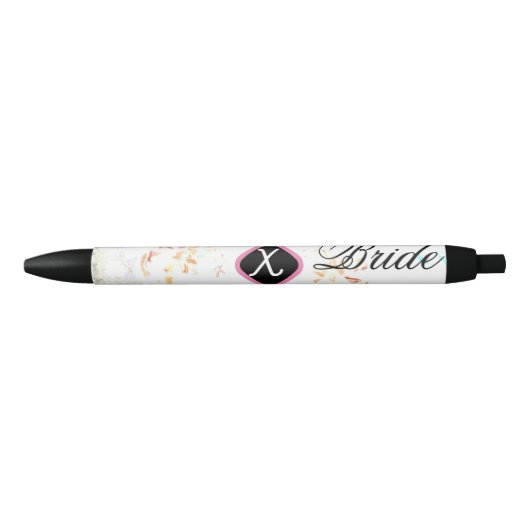 Monogram bruid zwarte inkt pen (Voorkant)