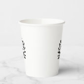 MONOGRAM BRUIDEGOM KADO JAAR DATUM NAAM PAPIEREN BEKERS (Links)