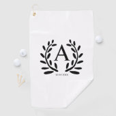MONOGRAM BRUIDEGOM MAN TOEVOEGEN JAAR DATUM NAAM C GOLFHANDDOEK (Insitu)