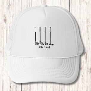 Monogram Bruidsjonker Hoed   Golfclubs Hoed Trucker Pet
