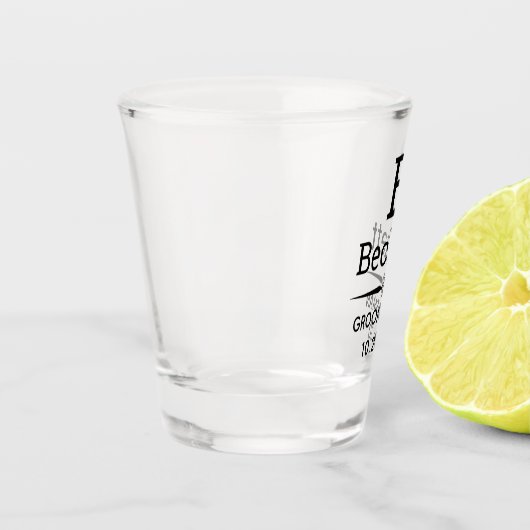 Monogram bruidsjonker shot glas (Links)