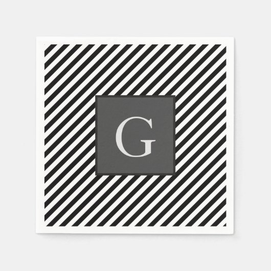 Monogram Bruidsjonkers Beste Man Vader Bruidegom S Servet (Voorkant)