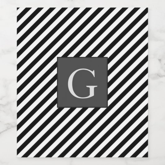 Monogram Bruidsjonkers Beste Man Vader Bruidegom S Wijn Etiket (Enkel label)