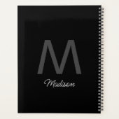 Monogram bruidsmeisje bruidsjonkers huwelijkscadea planner (Achterkant)