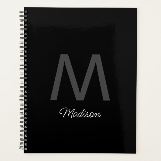 Monogram bruidsmeisje bruidsjonkers huwelijkscadea planner (Voorkant)