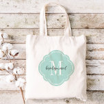 Monogram bruidsmeisje Canvas tas<br><div class="desc">Schattigee trendy monogrammed bruiloft party canvas tassen gepersonaliseerd met een aangepaste monogram initiaal, bruidsmeisje tekst of voeg een naam of een ander bericht. Klik op Aanpassen om tekst lettertypen en kleuren te wijzigen in creëer een uniek cadeau voor uw bruidsmeisjes en bruiloftsfeest!</div>