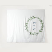Monogram bruiloft achtergrond, foto prop, fotocabi wandkleed (Voorkant (horizontaal))