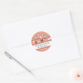 Monogram bruiloft dank u Stickers (Envelop)