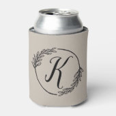 Monogram bruiloft Koelbox Blikjeskoeler (Blikje Voorkant)