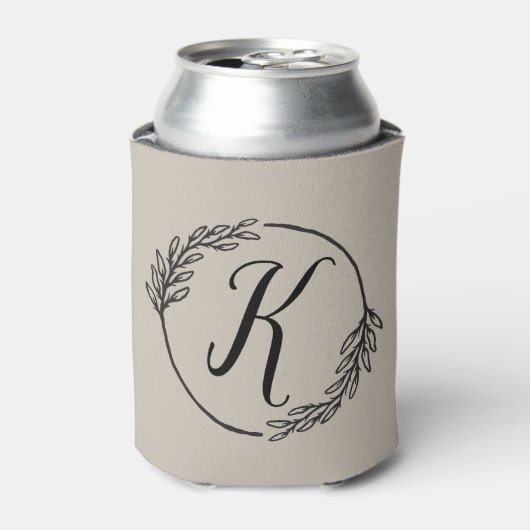 Monogram bruiloft Koelbox Blikjeskoeler (Blikje Voorkant)