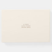 Monogram Bruiloft Logo Monstera Gastenboek (Achterkant)