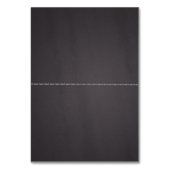 Monogram bruiloft met papieren harkbord kaart (Achterkant)