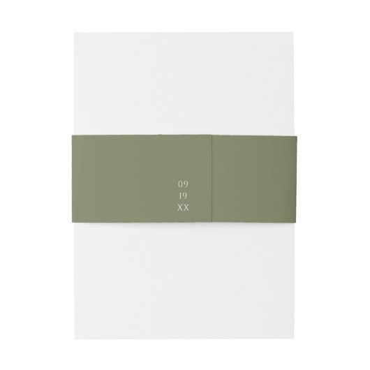 monogram | Bruiloft Monogram Uitnodigingen Wikkel (Achterkant Voorbeeld)