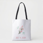 Monogram Bruiloft Party Canvas tas (Voorkant)