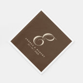 Monogram Bruiloft Servetten met Naam (Hoek)