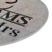 Monogram bruiloft snijbord snijplank (Hoek)