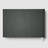 Monogram bruiloft voor driekwartbord gastenboek (Achterkant)