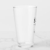 Monogram Bruiloftsbruidsschat Gepersonaliseerd Zwa Glas (Rechts)