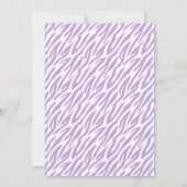 Monogram bruin en lavender Zebra Pattern Kaart (Achterkant)