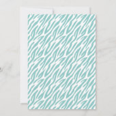 Monogram bruin en mint Zebra Pattern Kaart (Achterkant)