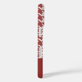 Monogram bruin en wit houndstooth patroon Case-Mate iPhone case (Achterkant / Rechts)