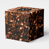 Monogram bruin koper smeltkroes bedankdoosjes (Voorkant Zijde)