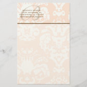 Monogram Bruin & Koraal Stationery Briefpapier (Voorkant)